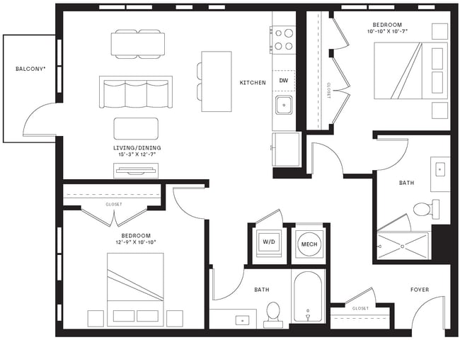 Floorplan - St. Albans Lofts