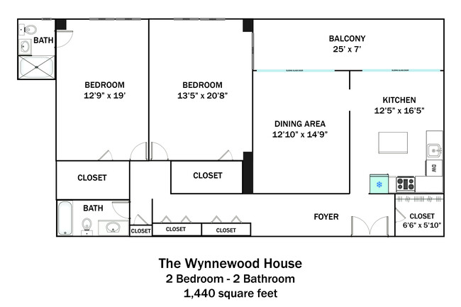 Wynnewood_2Bd2Ba_1440sqft - Wynnewood House