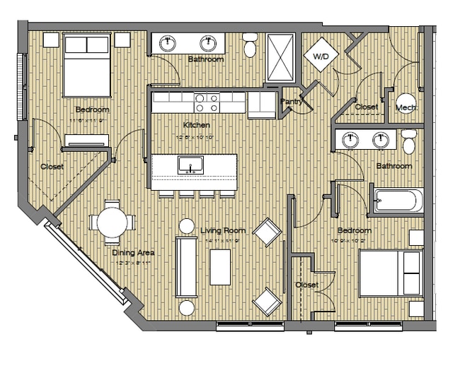 Floorplan - The Easley at UC