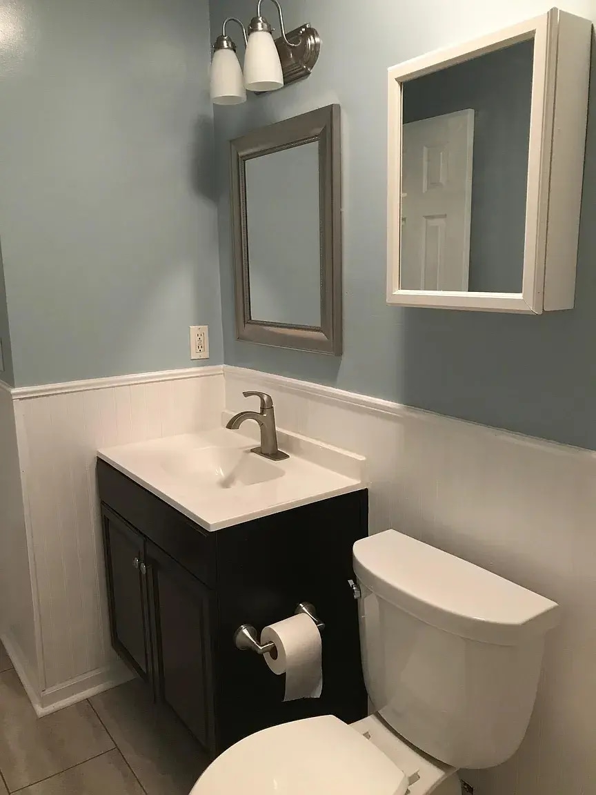 hallway bathroom vanity - 1916 Hidden Valley