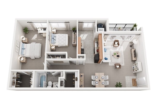 2 Bedroom Deluxe - Americana Southdale