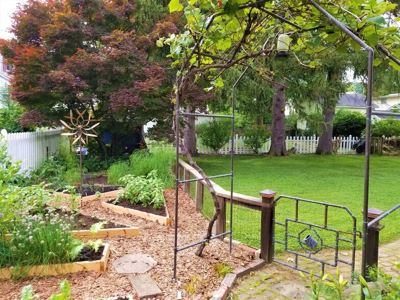 Section of large back yard and garden - 69 S Shannon Ave