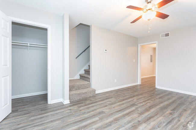 2BR, 1.5BA - 1000SF - Living Area - Carriage House Townhomes