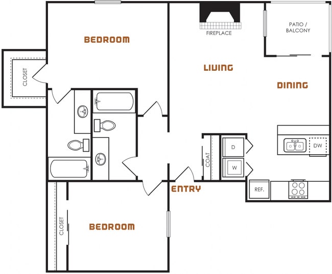 Floorplan - Emmitt Luxury Apartments