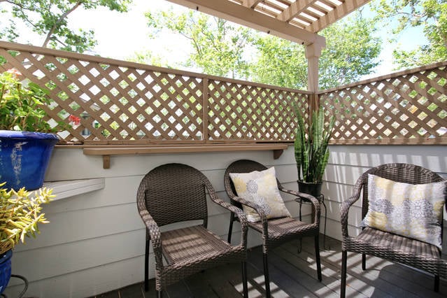 Master bedroom overlooks pool - 4531 Chateau Dr