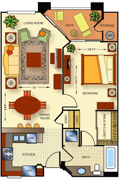 1BR/1BA - Meridian Luxury Condos