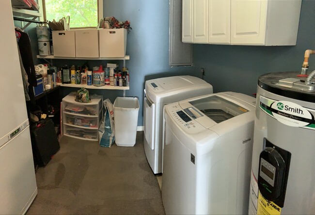 Laundry and utility room with LG washer/dryer (fridge not included) - 604 Joyce Ln