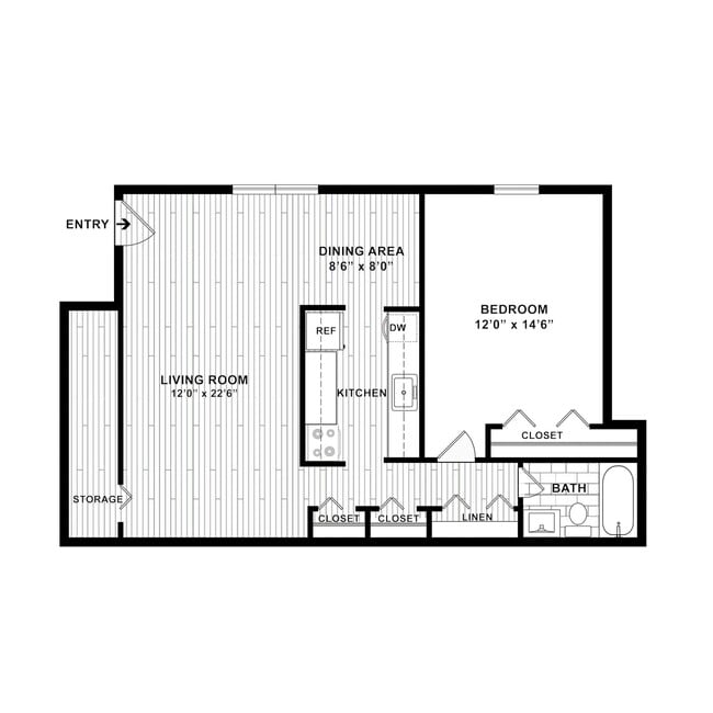 Floorplan - Woodgate Apartments
