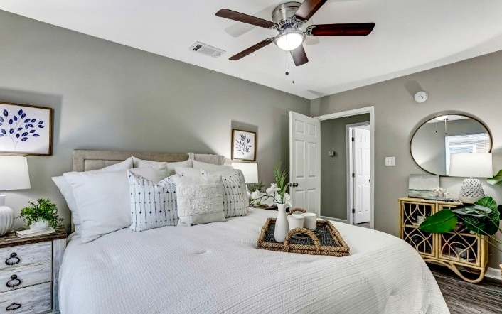 Master Bedroom (staged) - 1223 E Waldburg St
