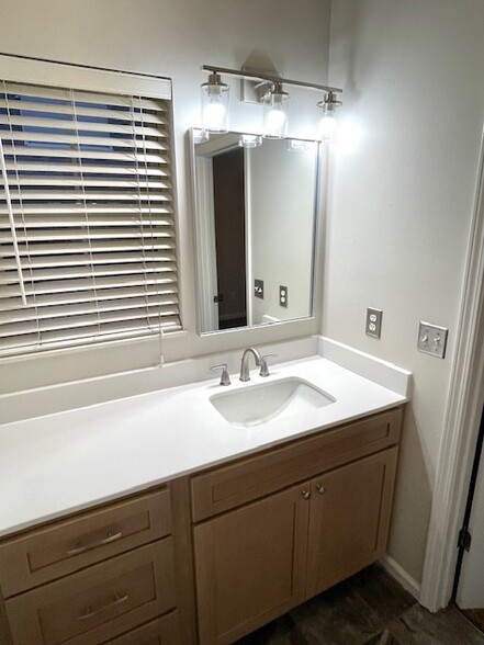 New Counterop, vanity, mirror & lighting - 4805 Lyons View Pike