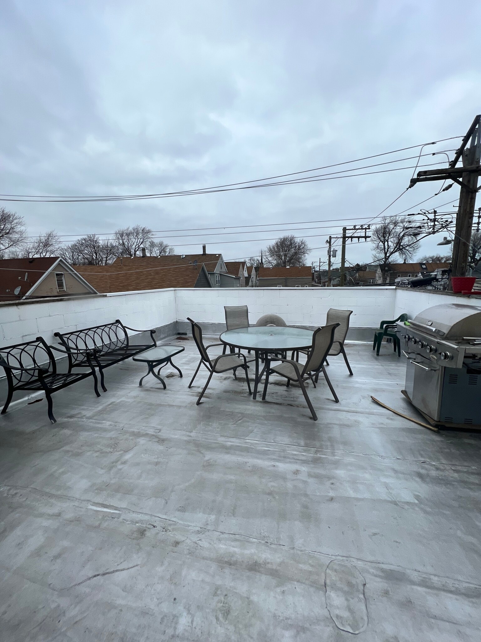 Above garage patio from Master Bedroom - 1814 W Pershing Rd