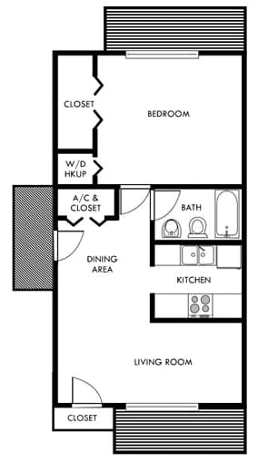 1BR/1BA - Chelsea Lane Apartments