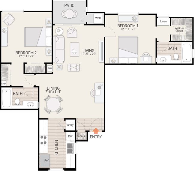 Floorplan - Ambrose Apartment Homes