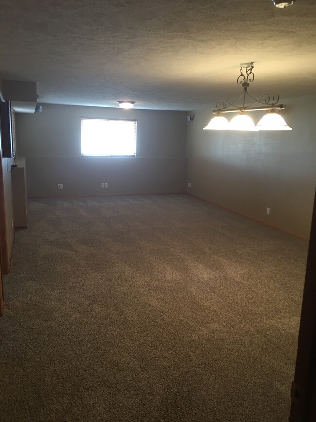 Finished great room in lower level - 2804 Porter Ridge Rd