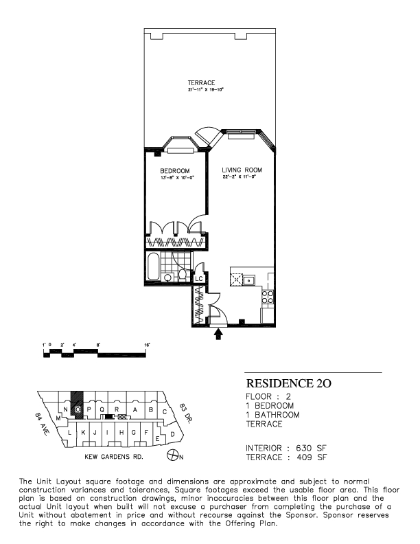 1BR/1BA - Classic at Kew Gardens