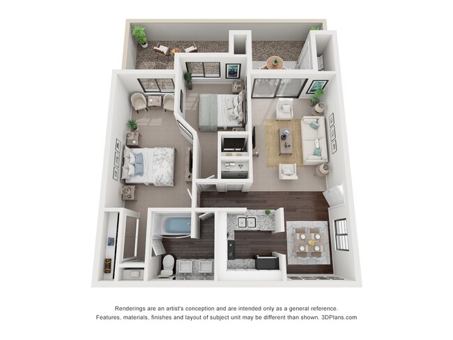 Floorplan - Vaseo Apartments