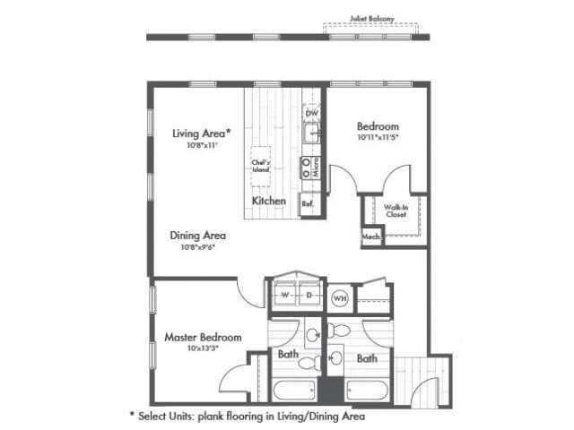 B6 Two Bedroom - Modera 44