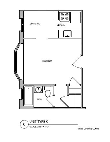 Studio - Conway Court Apartments