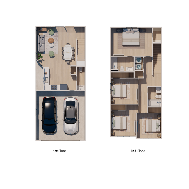 Azure Floorplan.png - Raymond Place Townhomes