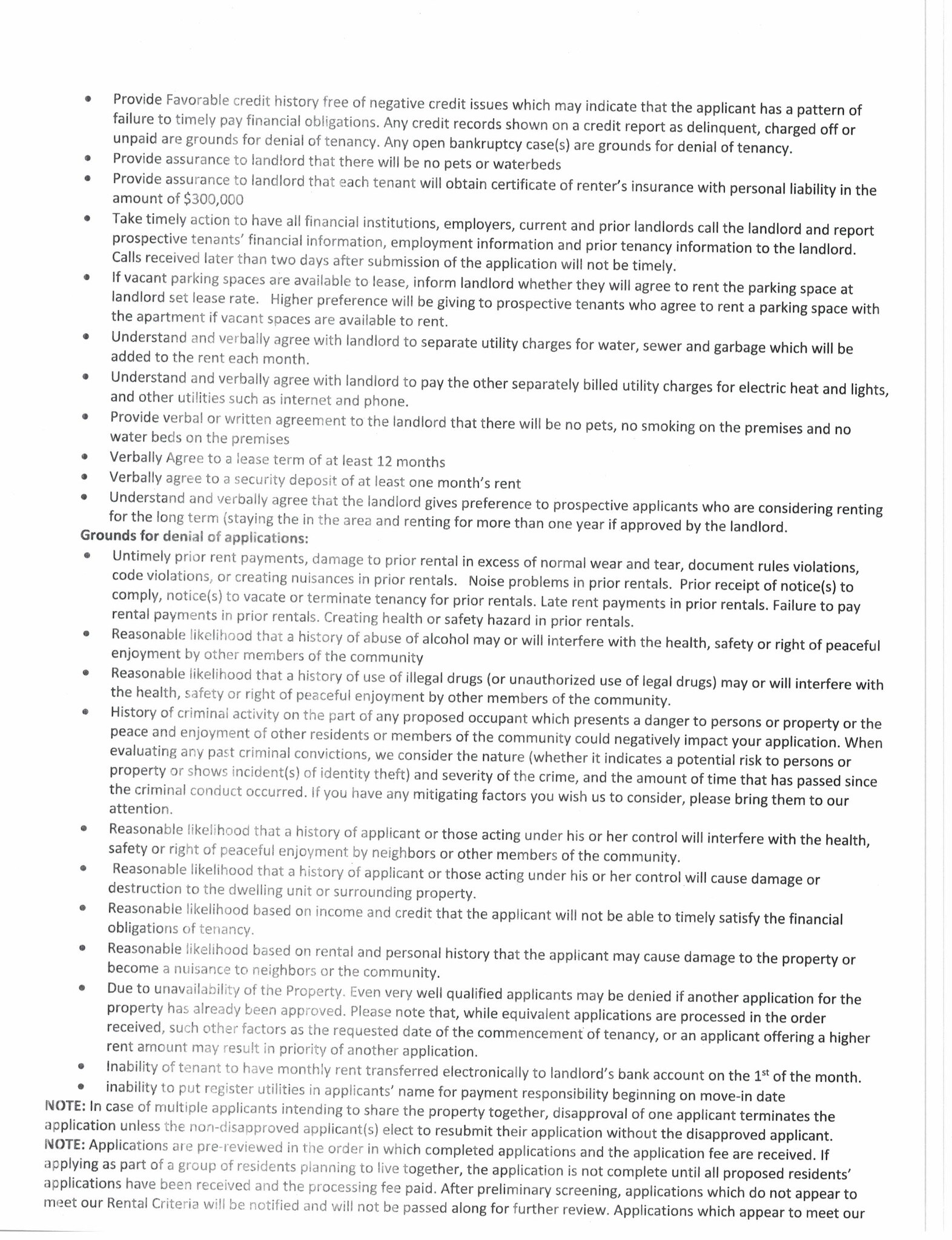 criteria and disclosures - 208 Boylston Ave E