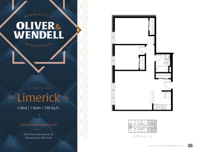 Floorplan - Oliver & Wendell