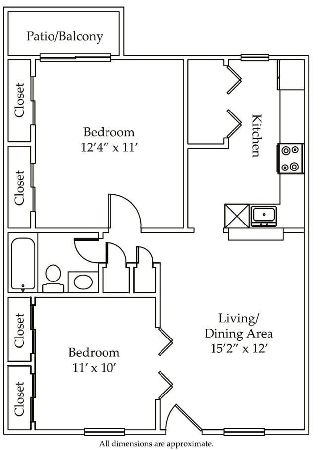 2BR/1BA - The Terraces at Metairie
