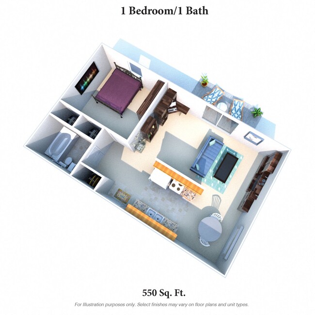 Floorplan - Crown Pointe Apartments