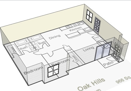 2BR/2BA - Oak Hills Apartments