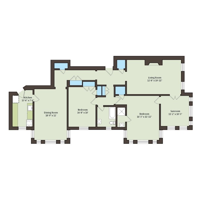 Floorplan - 1101 E. Hyde Park Boulevard