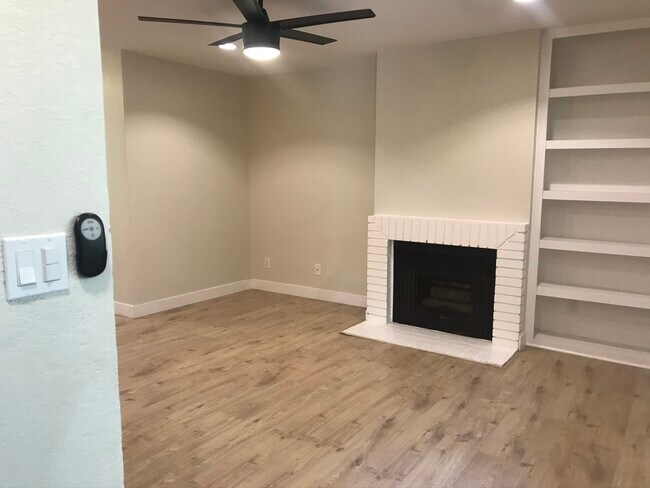Luxury living room with gas fireplace - 3414 Jasmine Ave