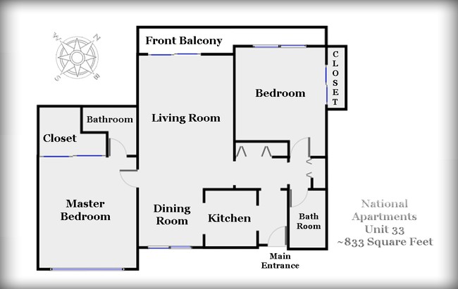 2BR/1BA - SHAWNEE TERRACE