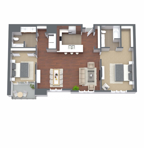 Floorplan - Nineteen800 Apartments