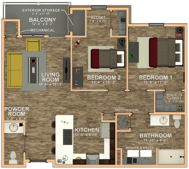 Floorplan - 41 North Senior Living