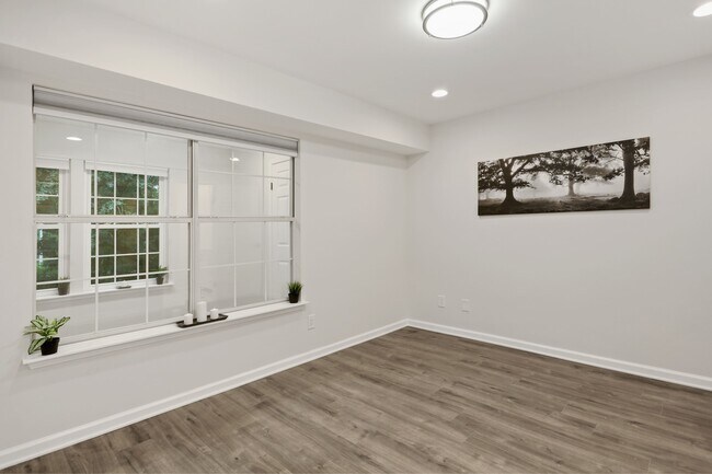 Master bedroom with custom Blackout cellular shades - 3309 Wyndham Cir