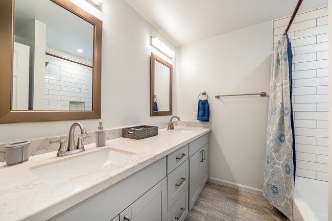 Double Vanity in Hall Bathroom - 1219 W 10th Pl