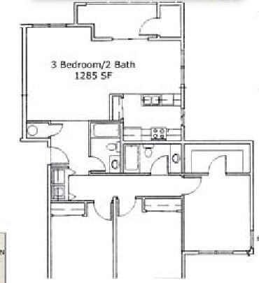 3BR/2BA - Fountain Valley Apartments
