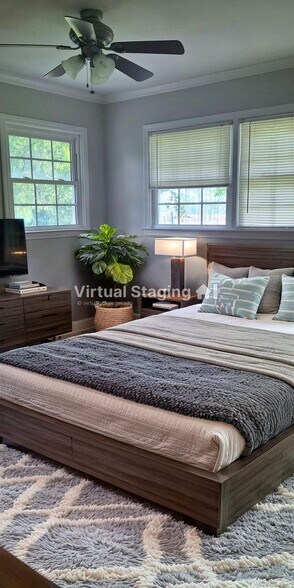 Bedroom virtual decor - 805 N 1st Ave