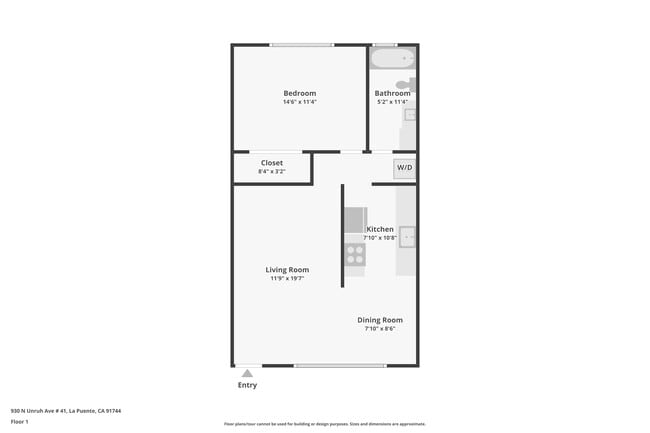 Floorplan - 930 N. Unruh Avenue