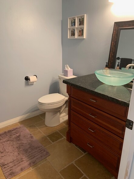 Updated Downstairs Bathroom Counter and Sink - 2600 Brookside Dr