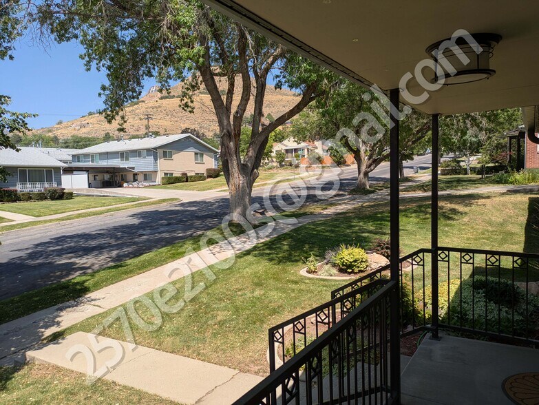 Porch view up street - 2570 East 2100 South