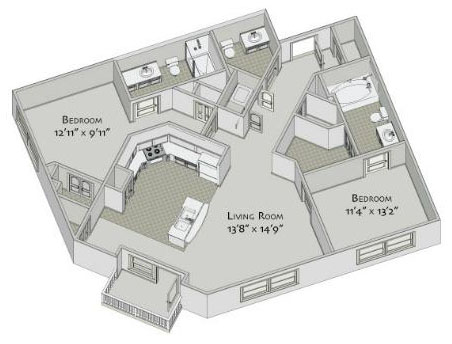 Floorplan - Visconti at Westshore