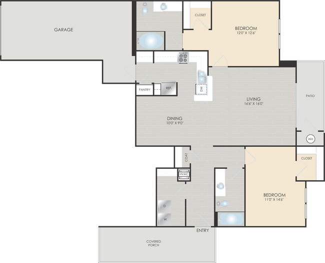 Floorplan - Park Place Apartments