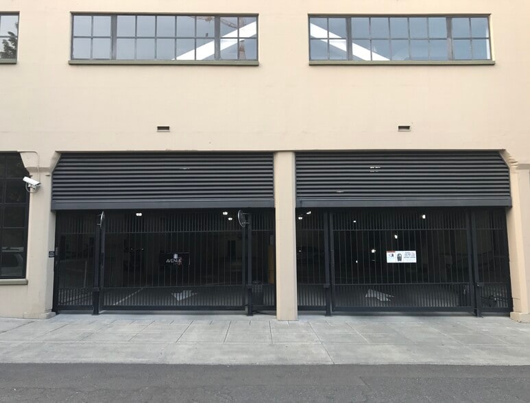 Exterior, gated parking garage enterance - 1400 NW Irving St
