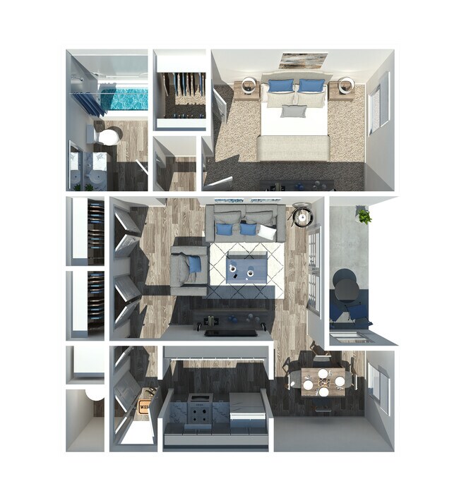 Floorplan - Hillcrest Apartments