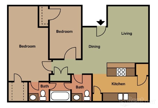 Floorplan - Athena Garden Apartments