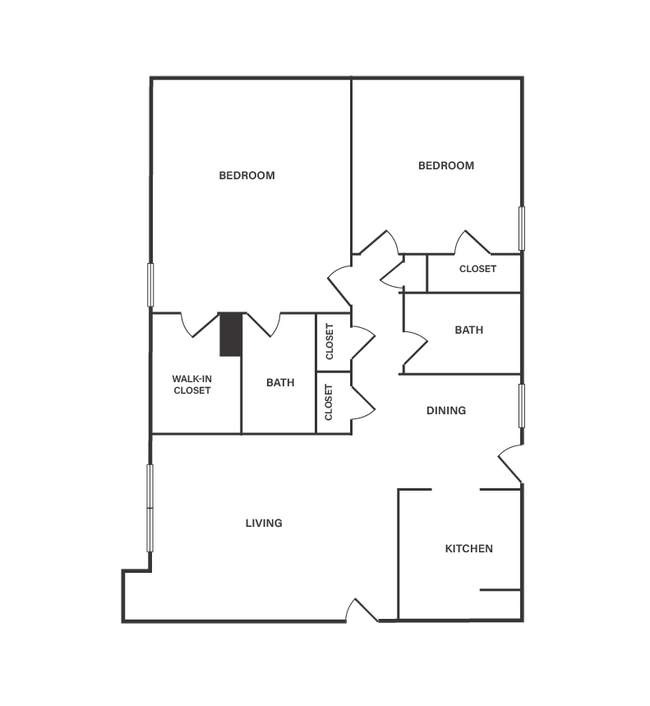 Floorplan - Flats at Brentwood
