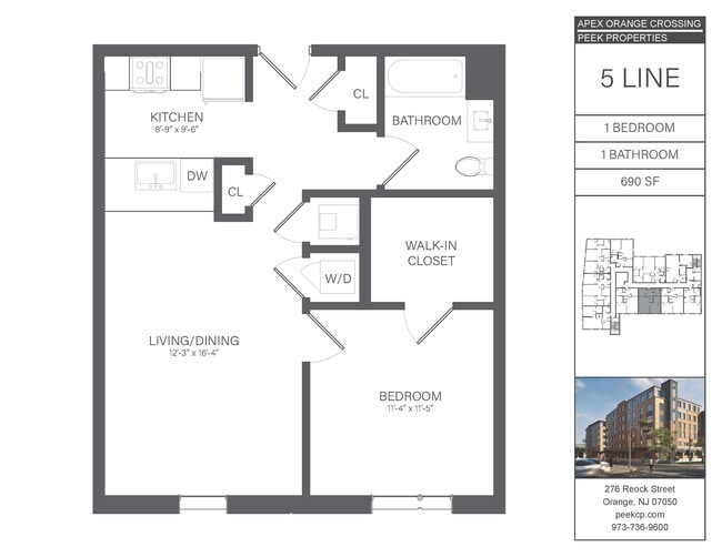 05 Line (One Bedroom) - PEEK Reock I Owner Urban Renewal, LLC
