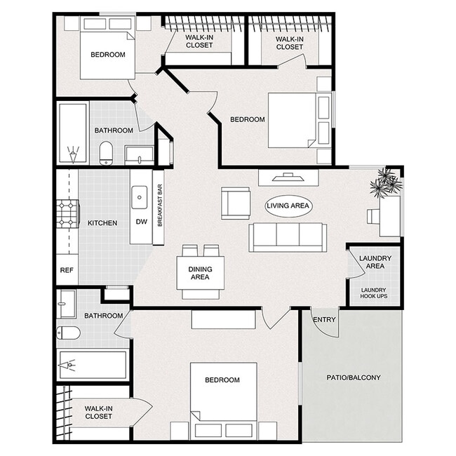 Floorplan - Cedar Creek Crossing Apartments