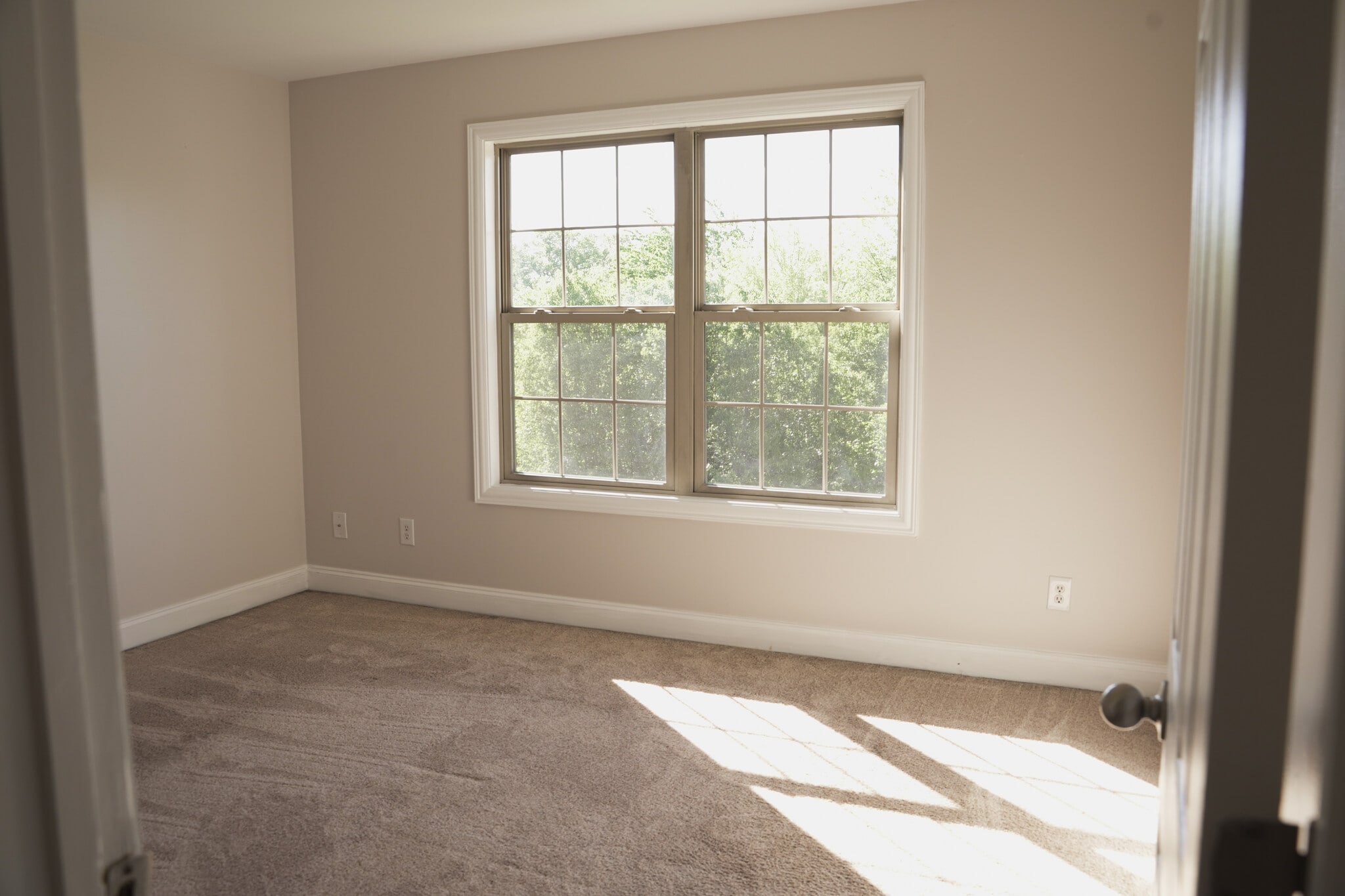 Second Story Center Bedroom #2 Overlooking the Woods and Green Space with Large Closet (11x13) - 393 Hays Blvd
