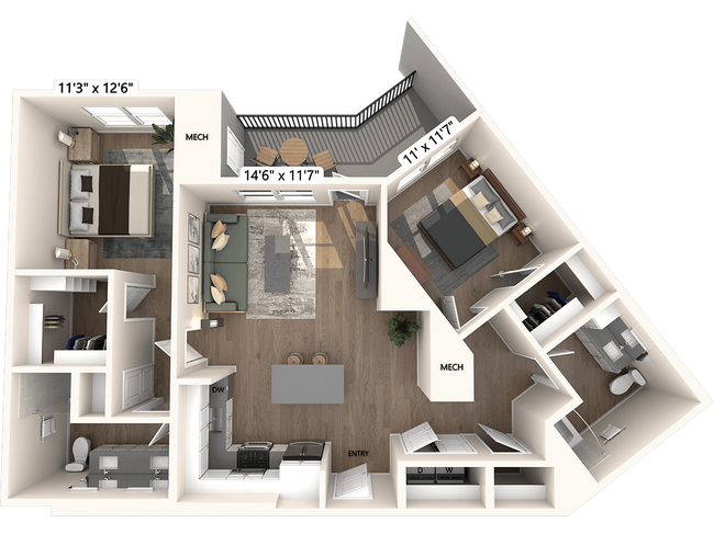 Floorplan - Avalon W Squared